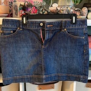 Lilly Pulitzer Denim Skirt Size 10 with pockets
